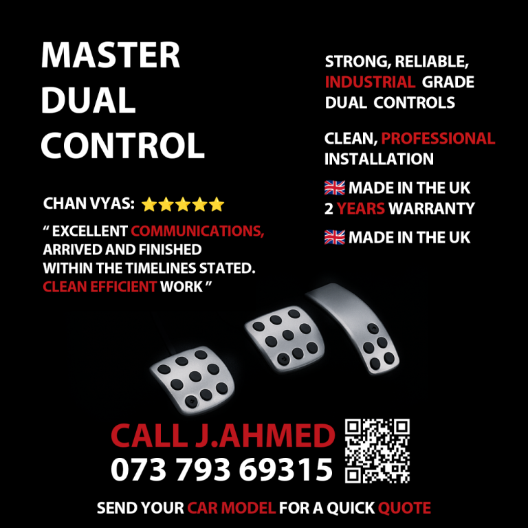 Dual Controls for sale near you- what's app your car make and model for a Quick Quote.