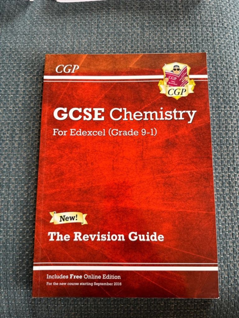 GCSE chemistry revision guide study book for AQA exam