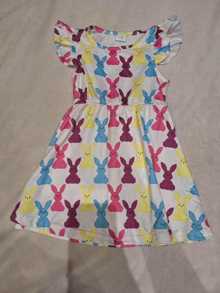 Bunny Rabbit Design Dress Age 1-2 Years 