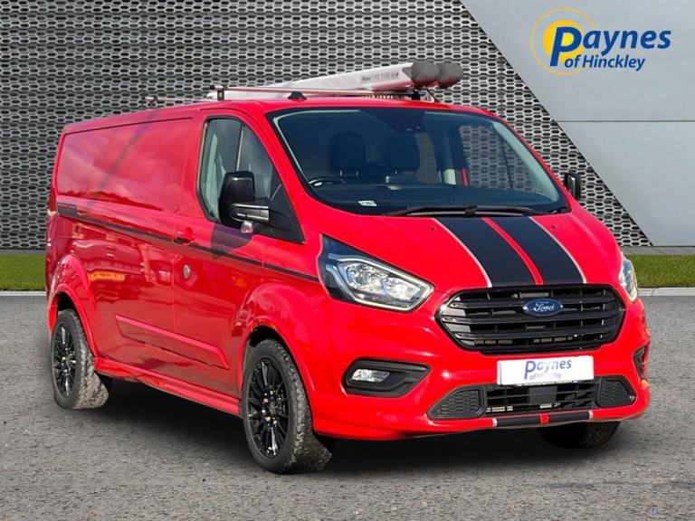 2021 Ford Transit Custom Sport LWB L2 H1 185ps AUTO in Race Red Panel Van