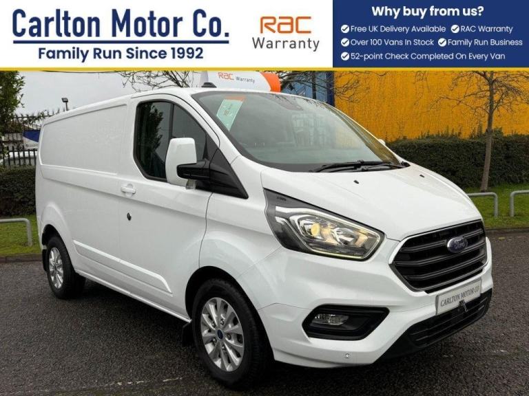 2022 Ford Transit Custom 2.0 300 EcoBlue Limited Panel Van 5dr Diesel Manual L1 
