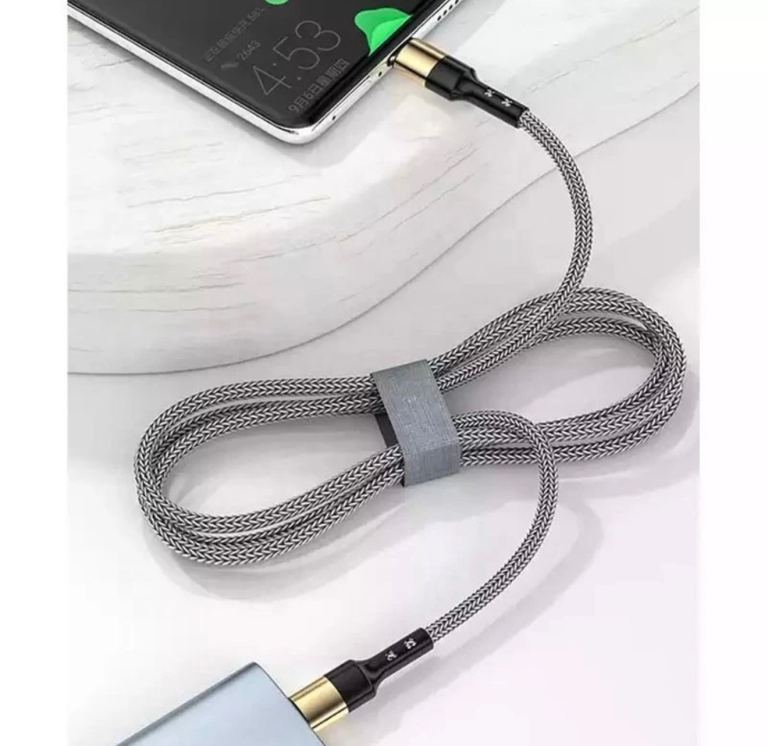 USB-C to USB-C 60W Braided Data Cable - New