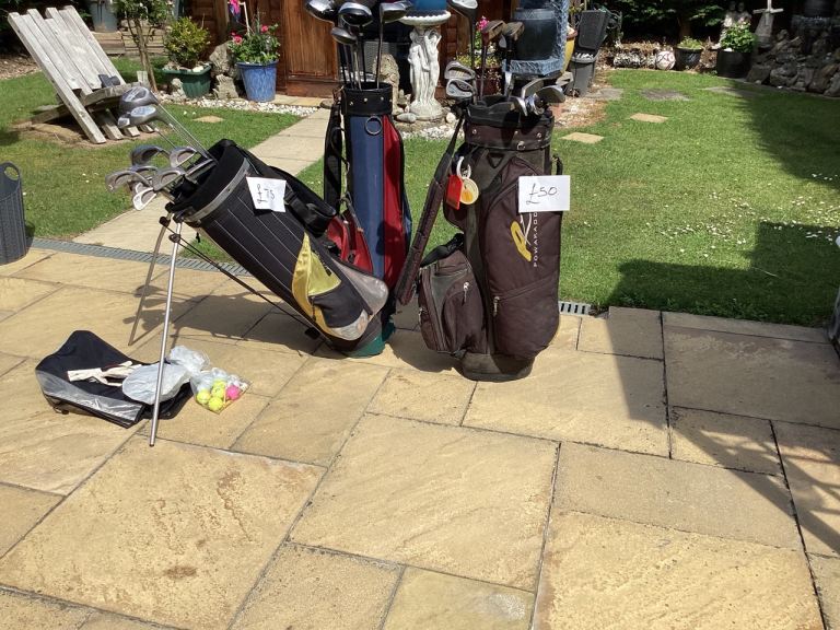 Full set of clubs + bag +balls and tees   £75 see photos .