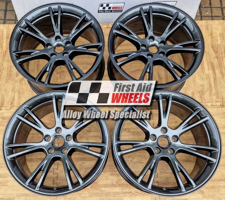 TESLA MODEL Y SET 4x 19'' GENUINE GEMINI MAGNETO GREY REFURBISHED ALLOY WHEELS S615G4