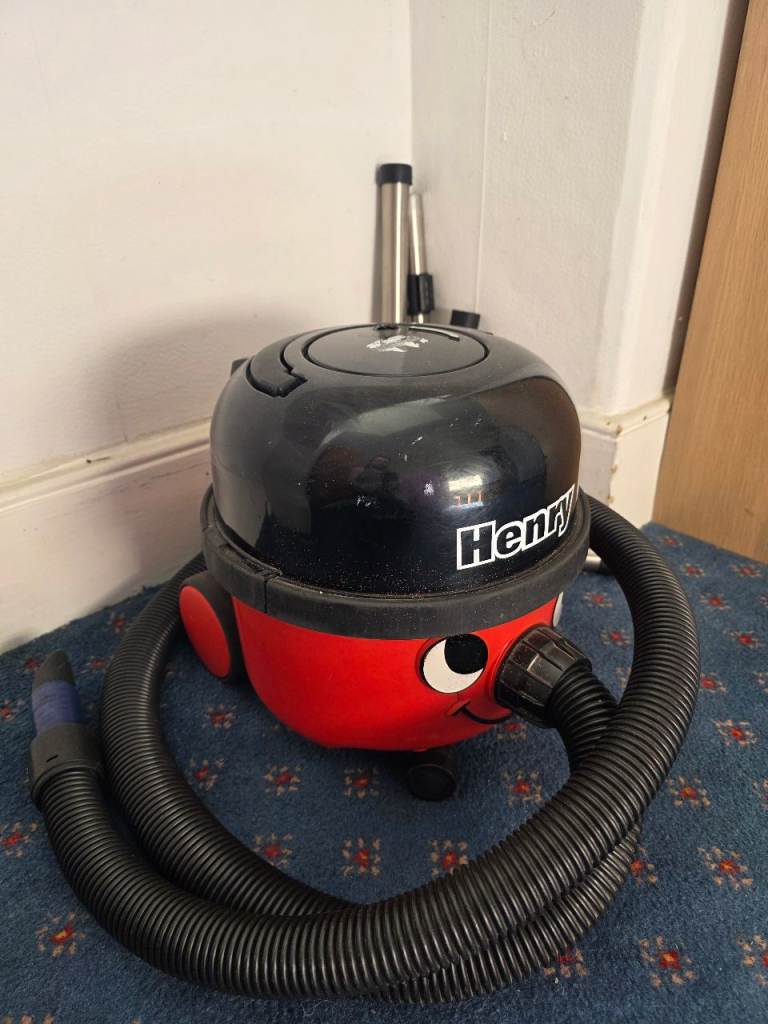 Henry Vacuum Cleaner - Red and Black, Good Condition