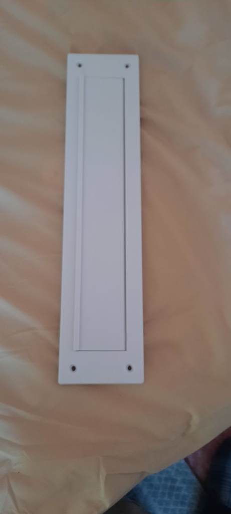 LETTER BOX COVER, DRAUGHT EXCLLUDER WITH FLAP.