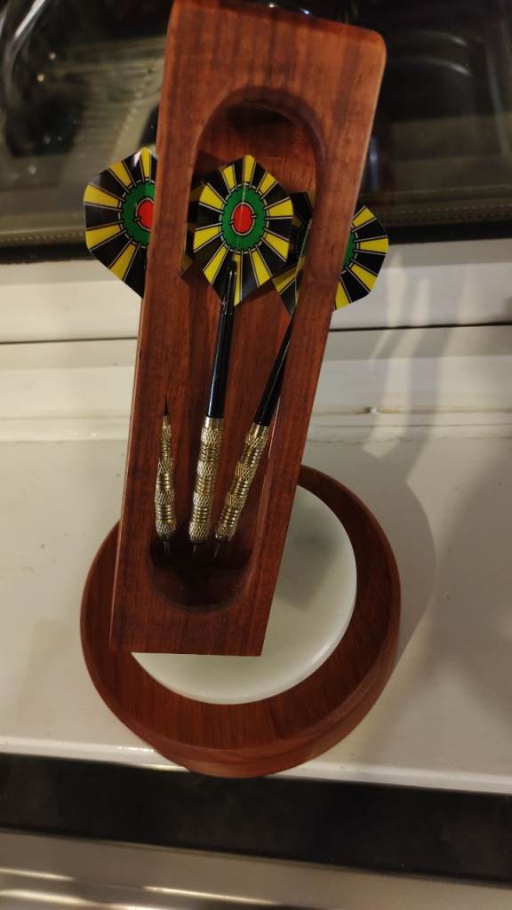 Darts trophy, display unit