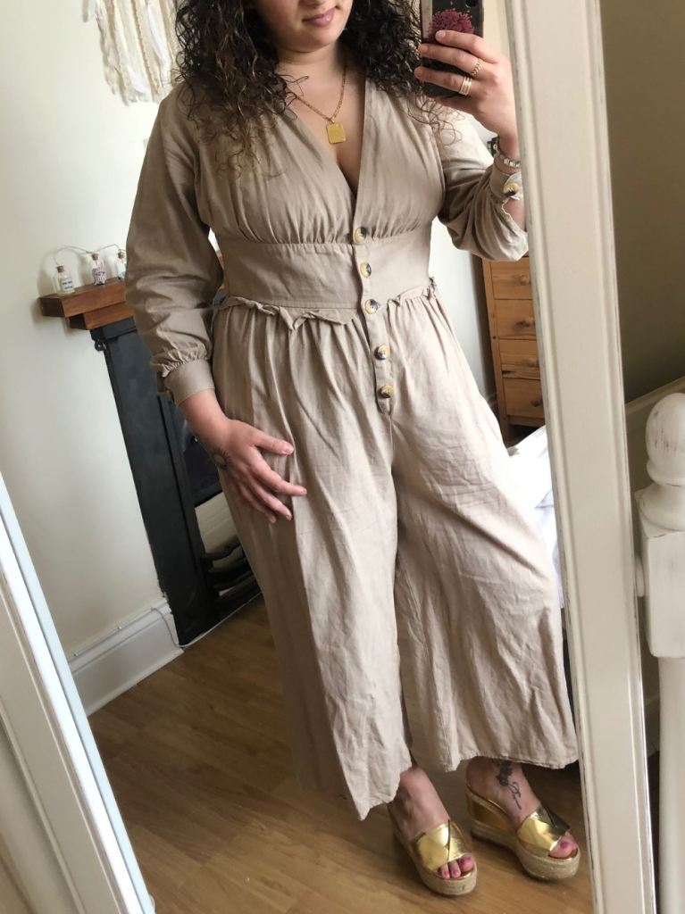 ASOS jumpsuit with mid-sleeves size UK14