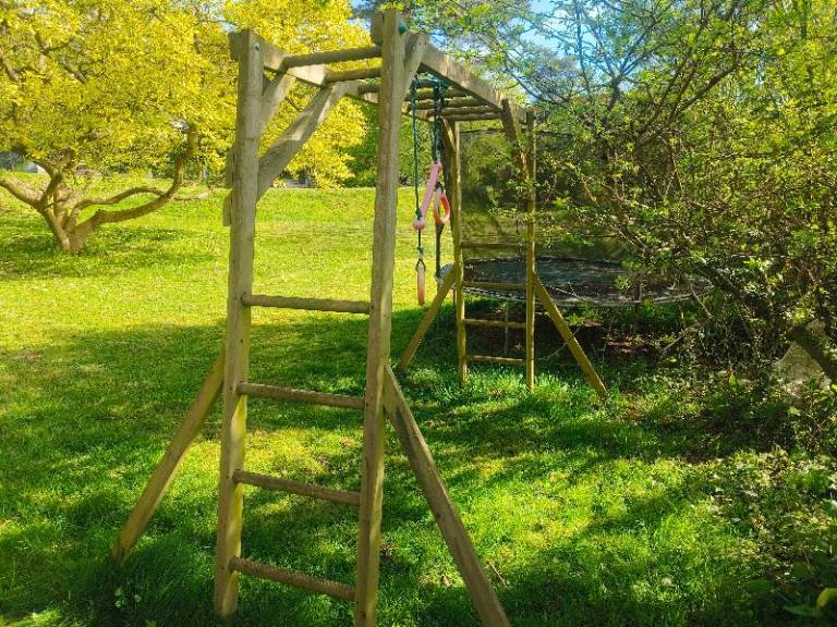 Climbing frame monkey bars 