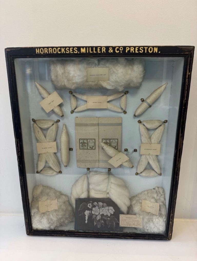 Antique Horrockses Miller & Co Cotton Sample Advertising Case – c.1880