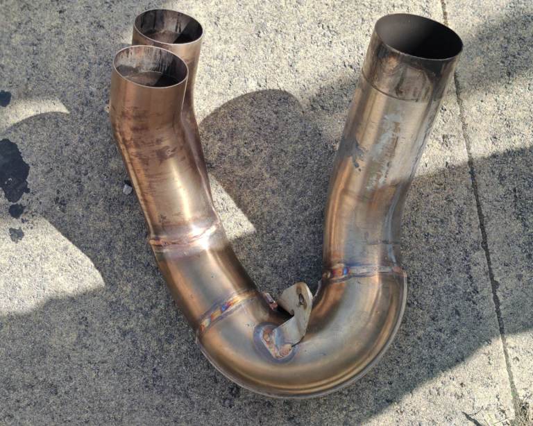 Ducati hypermotard exhaust arrow stainless steel link pipe