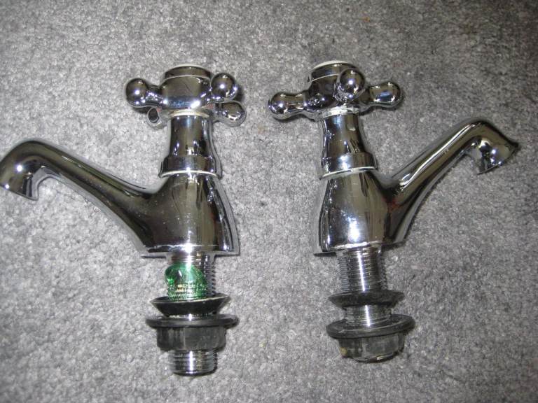 Pair of Hudson Reed Chrome Basin Taps for £30.00