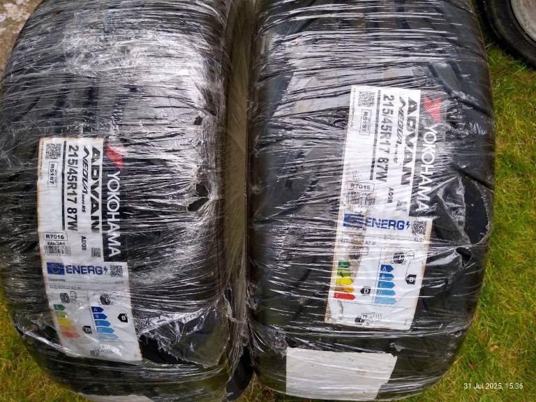 2 new Yokohama Advan tyres