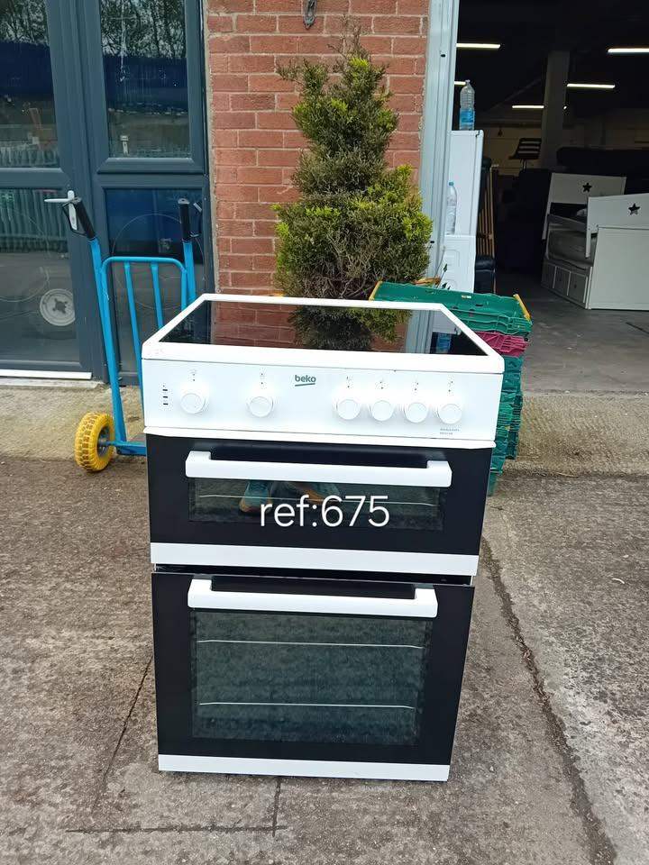 White beko 60cm cooker, ref:675