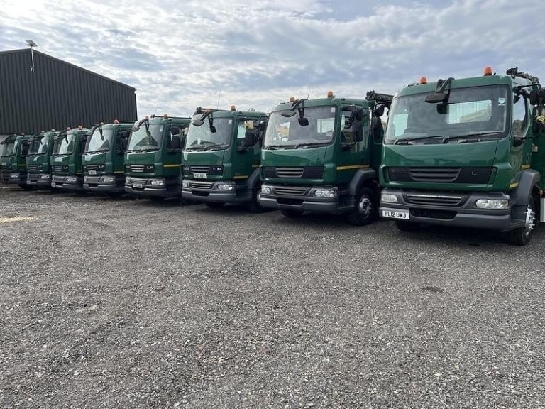 2013 DAF Trucks LF 55.220 6.7l Dropside With Atlas 92.2 Remote Crane 15 Ton