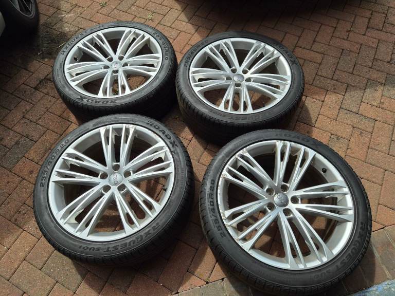 20 inch genuine audi alloy wheels pcd 5x112 
