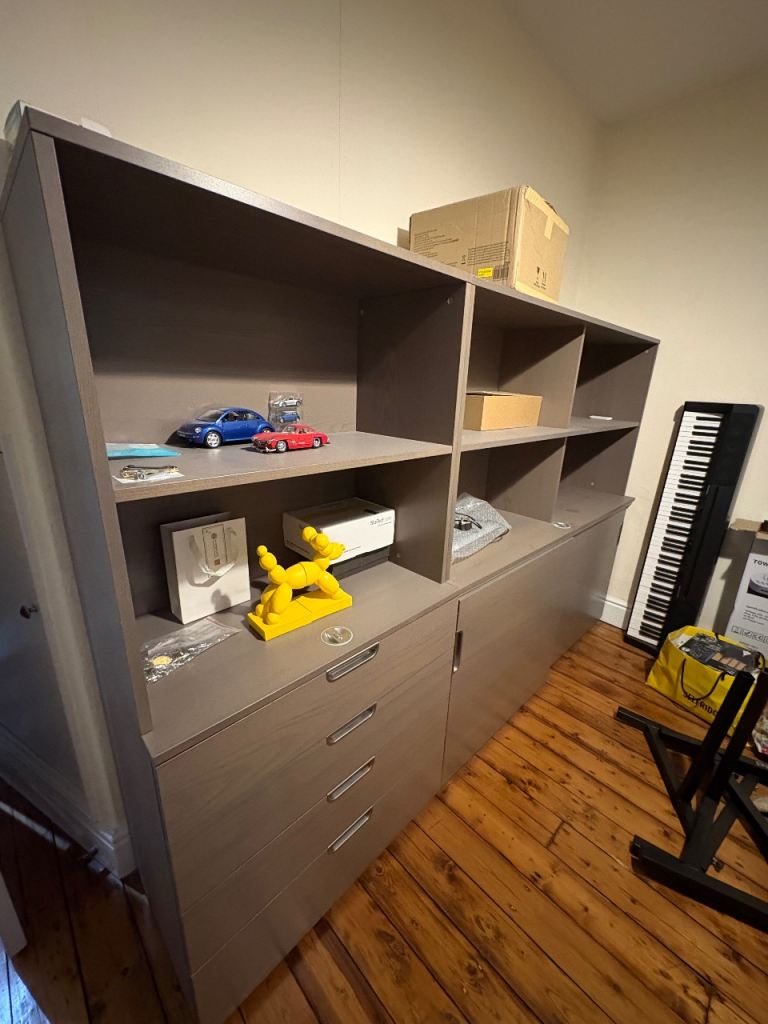 Study cabinet and drawers