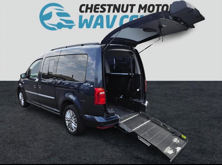 VW Caddy Maxi WAV Wheelchair Access Vehicle 5 Seats Fold Flat Ramp 2020 No VAT