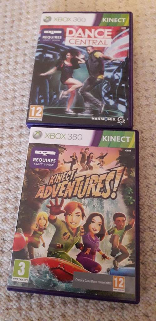2 x Xbox 360 kinect games