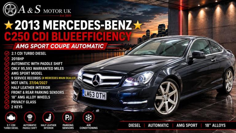 MERCEDES-BENZ C CLASS 2.1 C250 CDI AMG Sport 2013