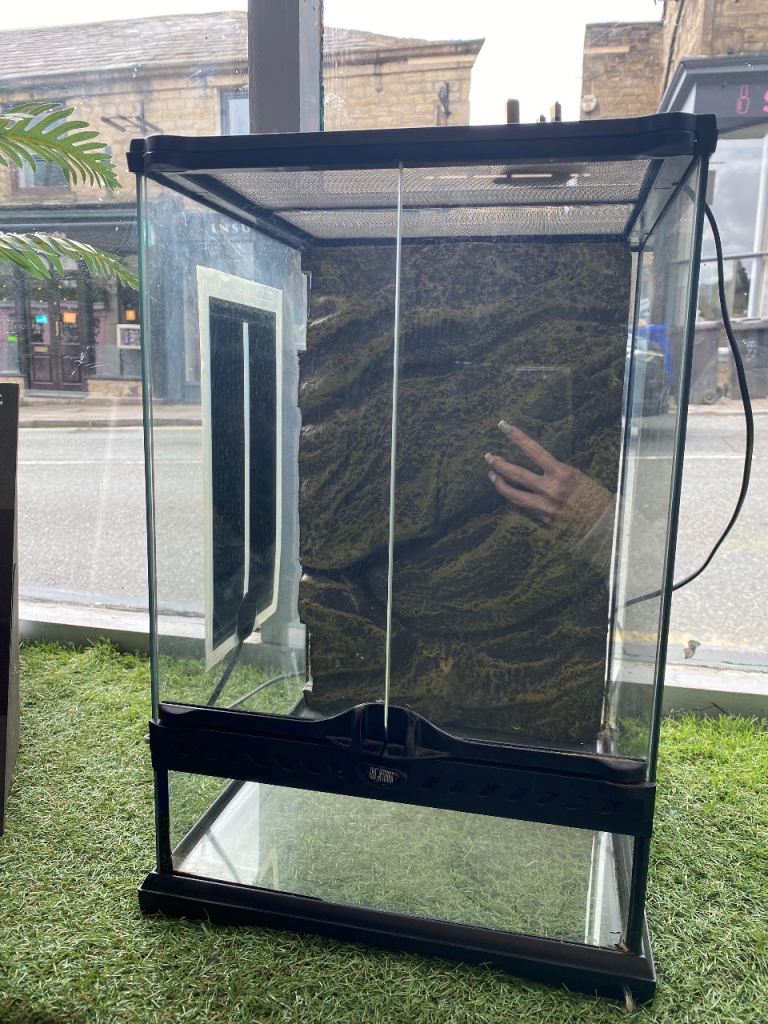 Exo Terra Glass Terrarium Tank for Reptiles & Amphibians With heat mat