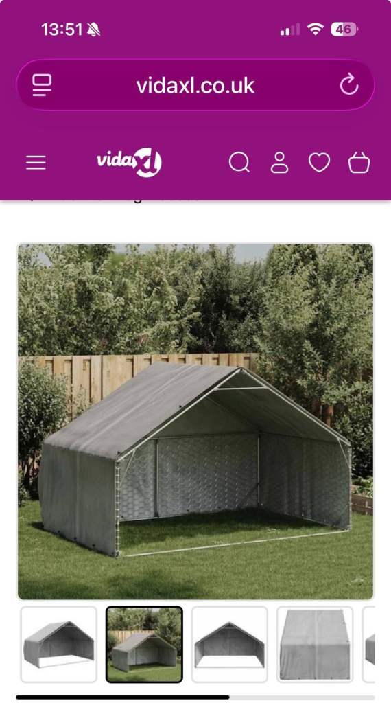 Outdoor dog kennel with cover 