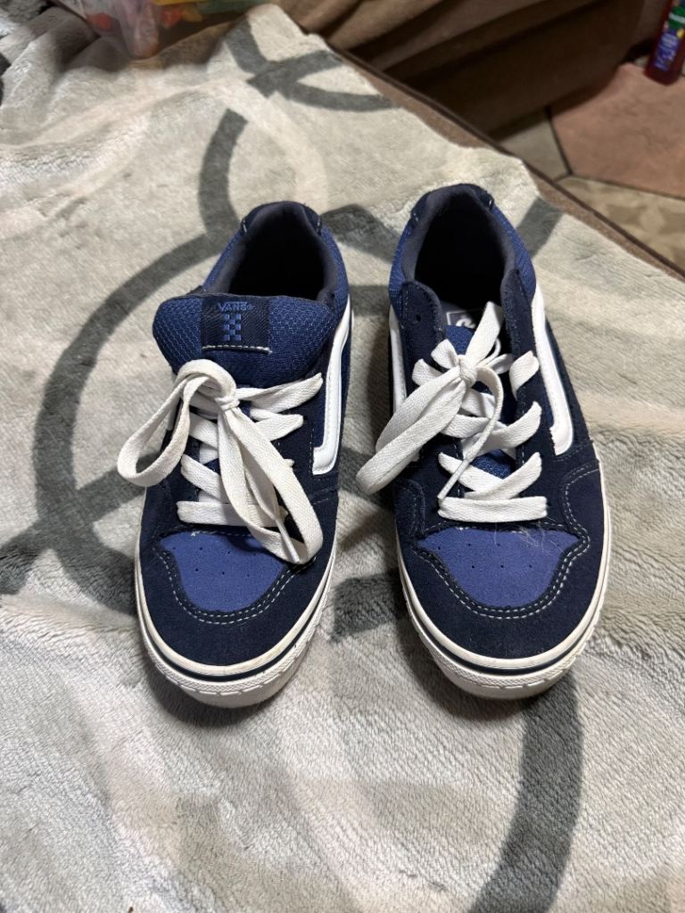 Vans Kids Blue Trainers - Good Condition