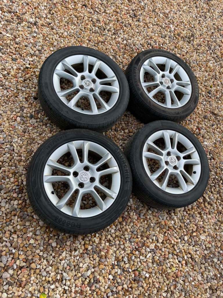Vauxhall Corsa D SXi 16inch Alloys and tires x 4,  Decent condition,   £150  