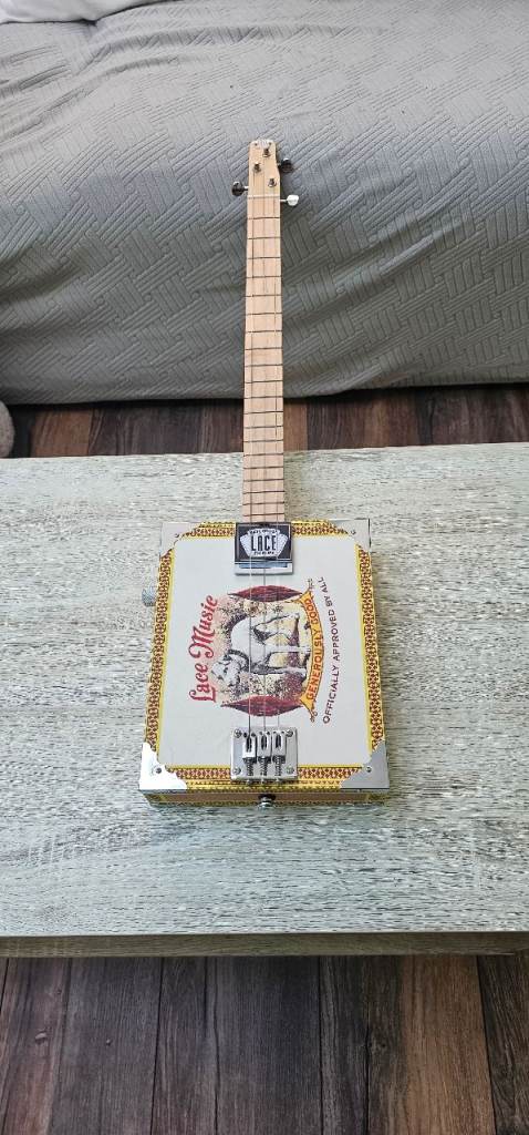 Electric Guitar Cigar Box 3 string 
