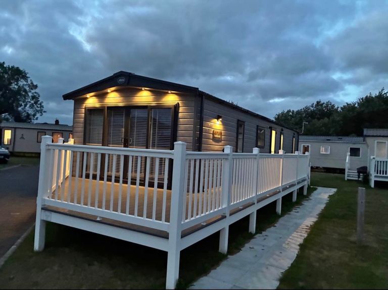 Static caravan in trecco bay 