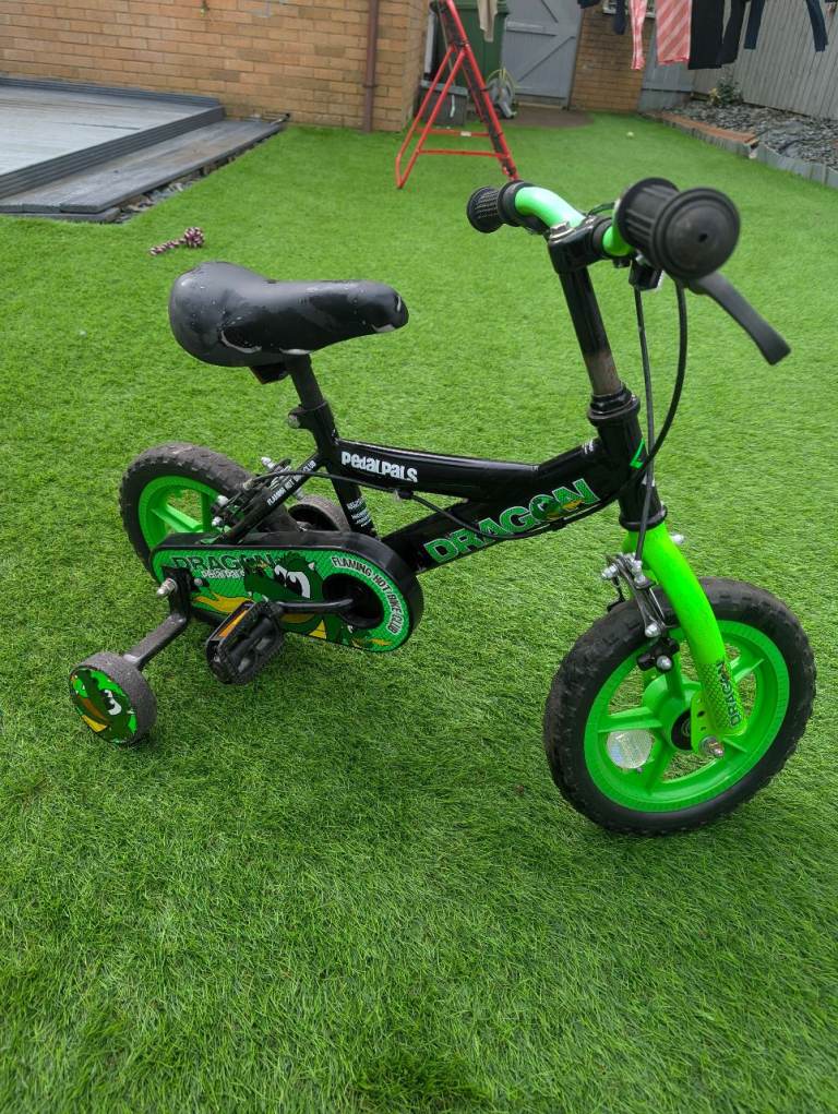 Kids small green bike