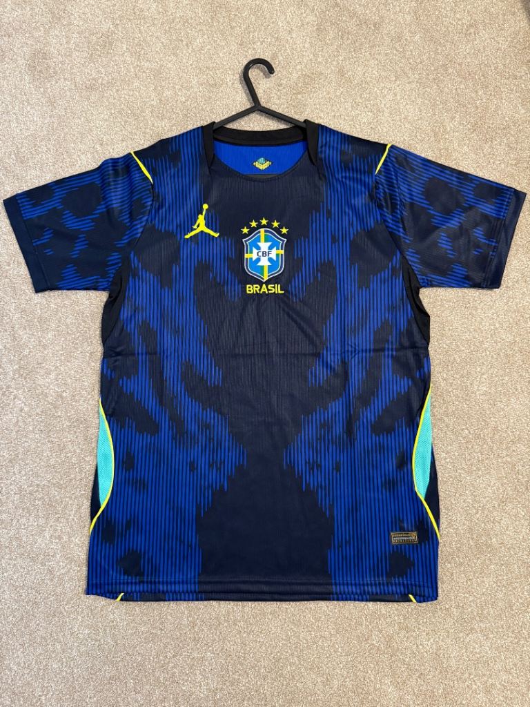 Nike Brasil Football Shirt - Blue, Good Condition