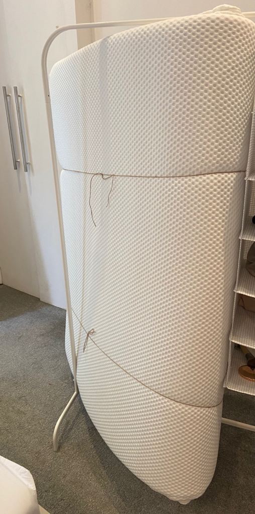Ikea Abygda standard double memory foam mattress, medium firm.