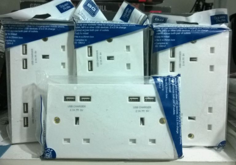 British General 13A Unswitched Socket with 4-Outlet USB Charger I have four available £10 each