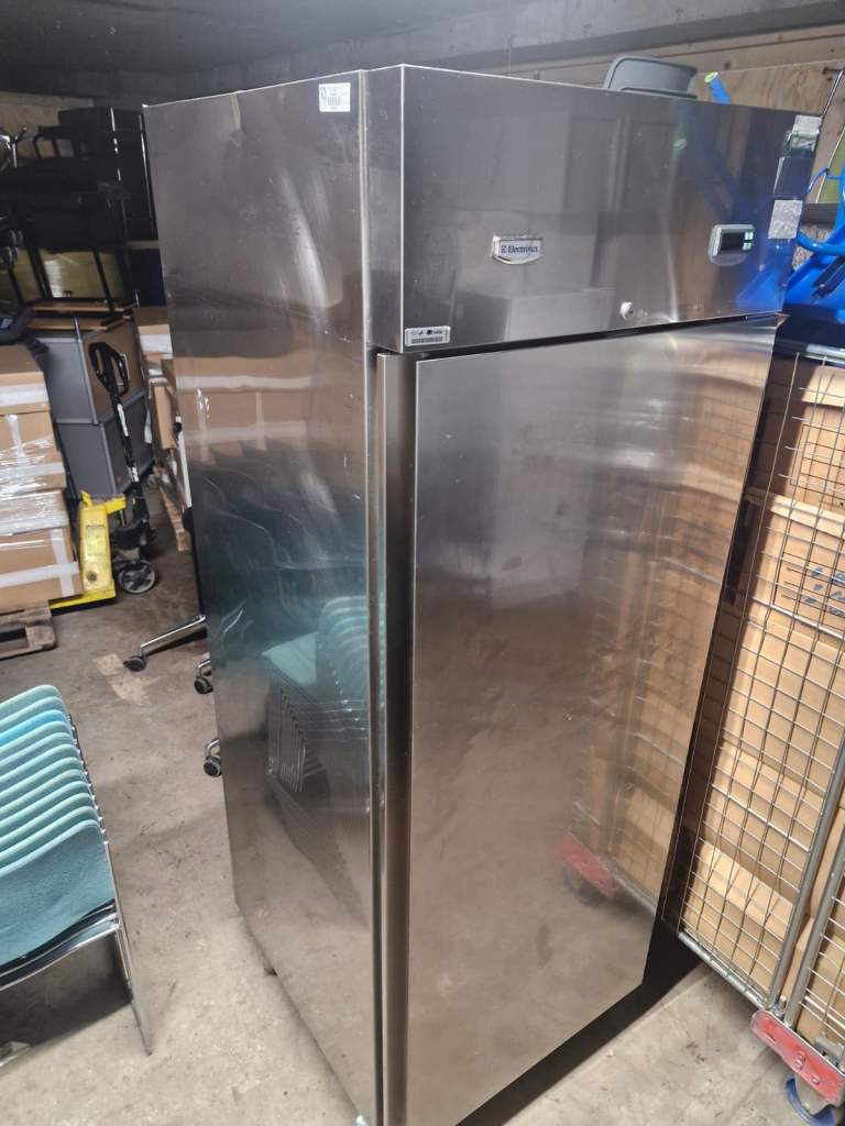 Electrolux Alpininox Single Solid Door Upright commercial Fridge Chiller Cooler A in excellent 