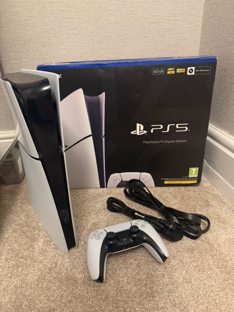 Sony PS5 Digital Edition Console with Controller & Box