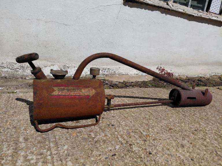 Vintage Sheen flame gun X300 X500 Paraffin Weed Burner Garden Tool
