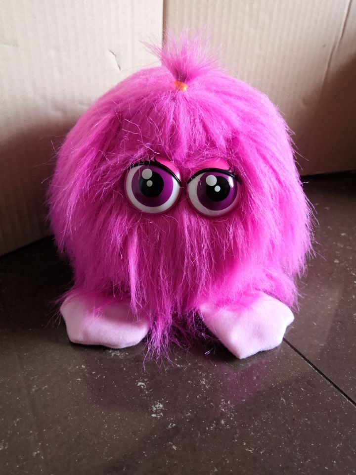 Flufflings Pink Fluffy Plush Toy With Sound Working
