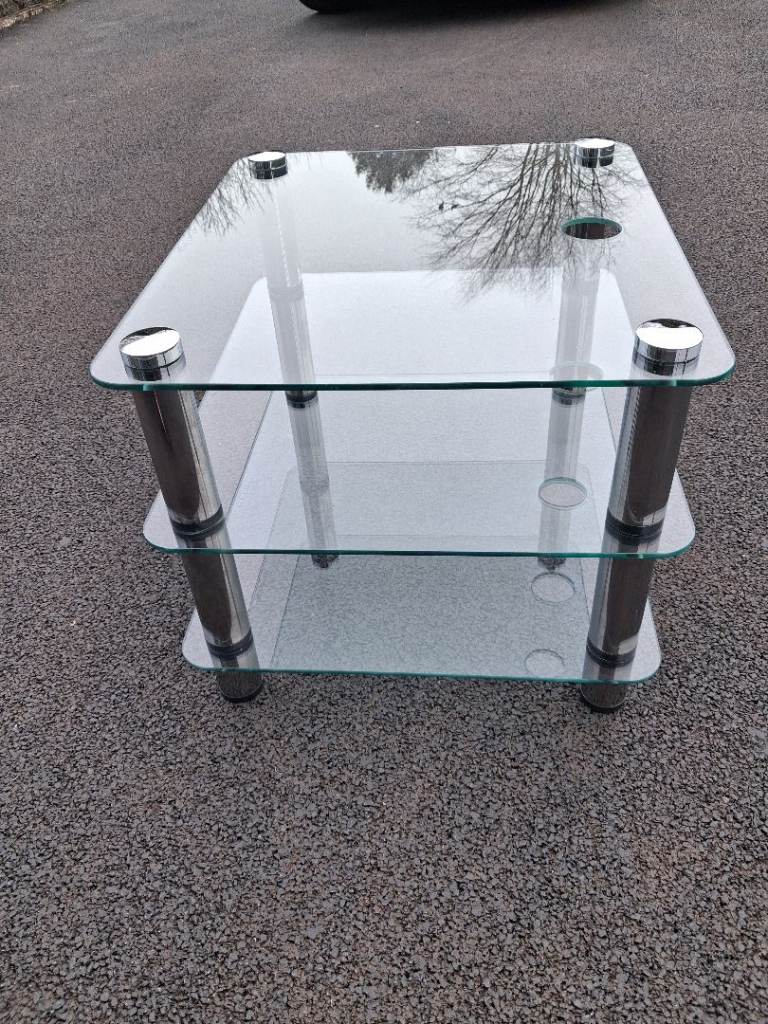 Glass television unit