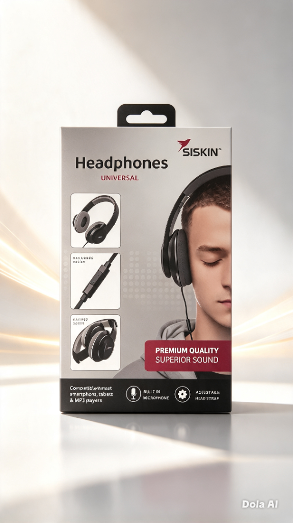 SISKIN Universal Headphones – NEW, Black