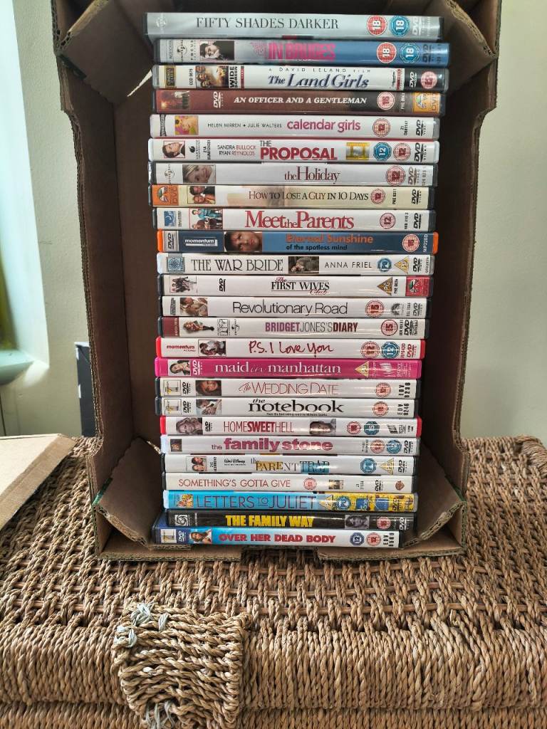 Large Bundle of DVDS – Romance & Comedy Films