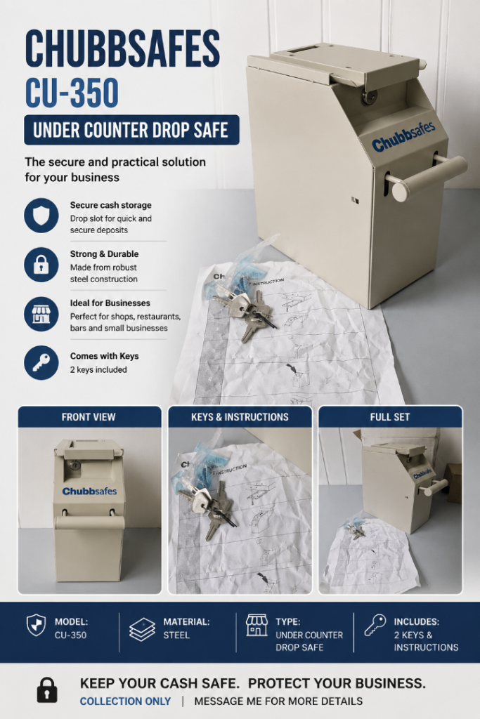FChubbSafes CU-350 under-counter drop safe