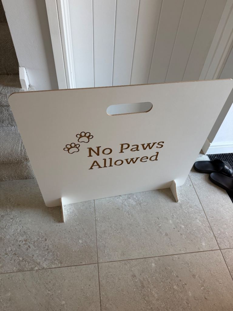 Wooden dog gate/ blocker