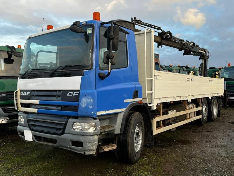 2012 DAF CF 75.310 26T DROPSIDE WITH ATLAS 120.2E CRANE