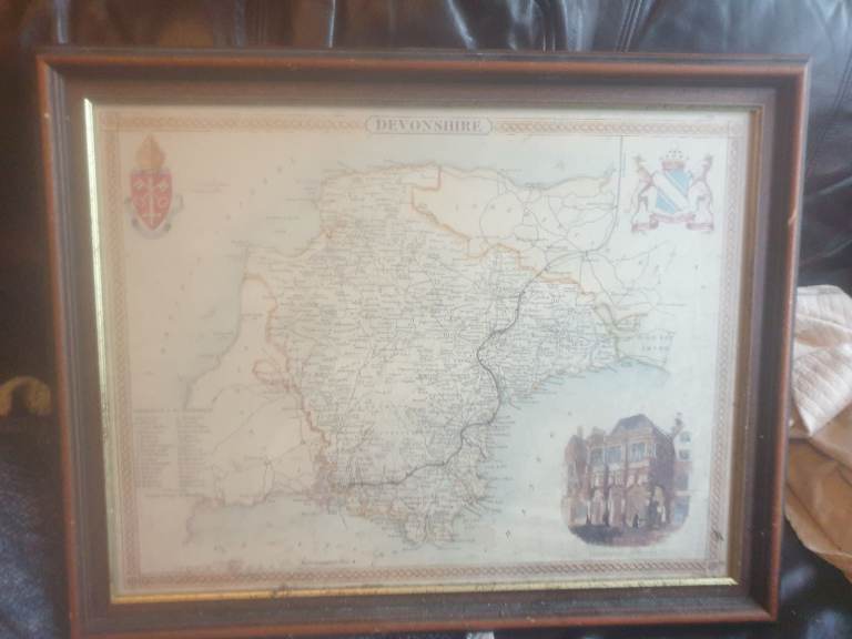 Devonshire map hang on wall