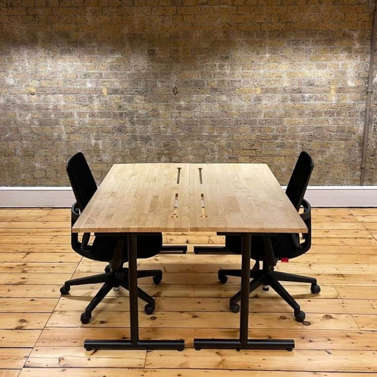 image for solid oak desks in stock 