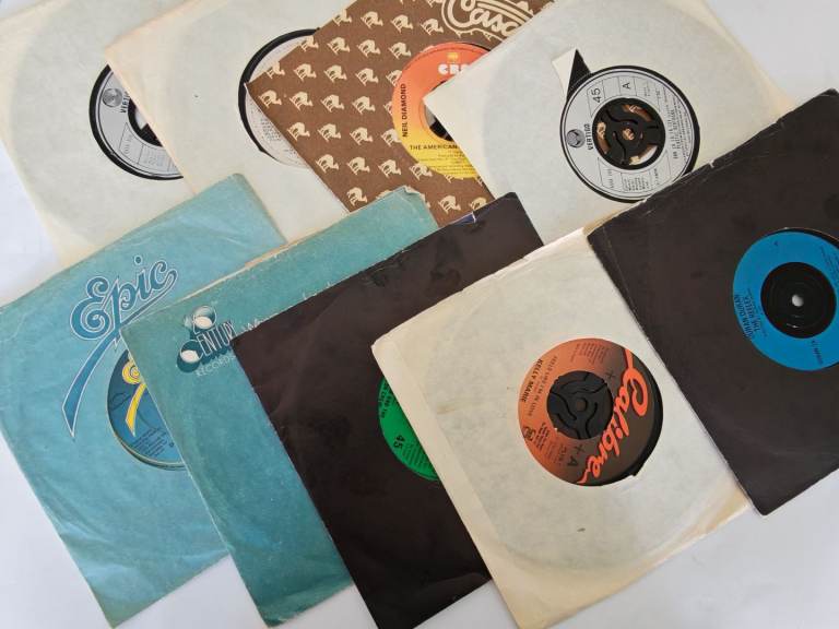 Job lot 30 mixed Vinyl Records - 7" - 45  rpm