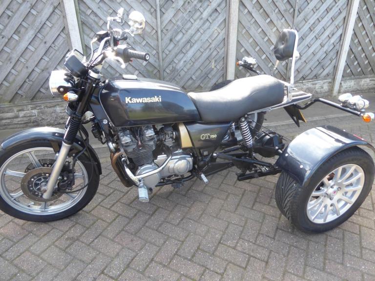 KAWASAKI GT 750 TRIKE M REG WILL BE SERVICED NEW BATTERY 1YRS MOT TRIKE ON V5