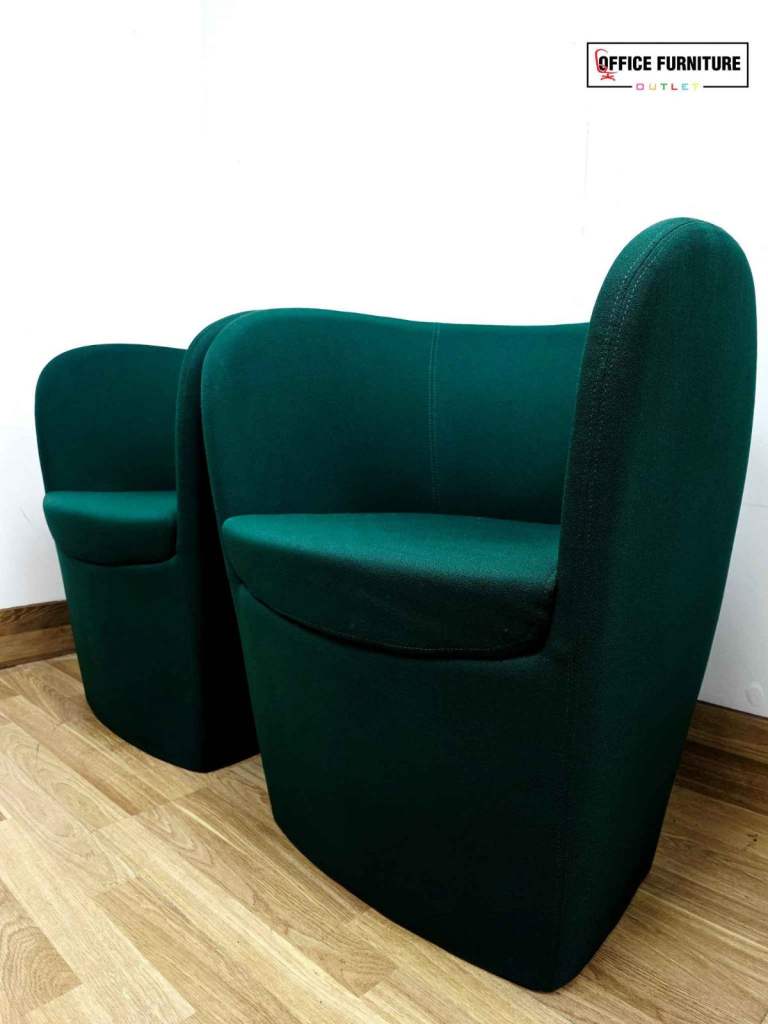 Set of 2 Boss Design Green Tub Chairs
