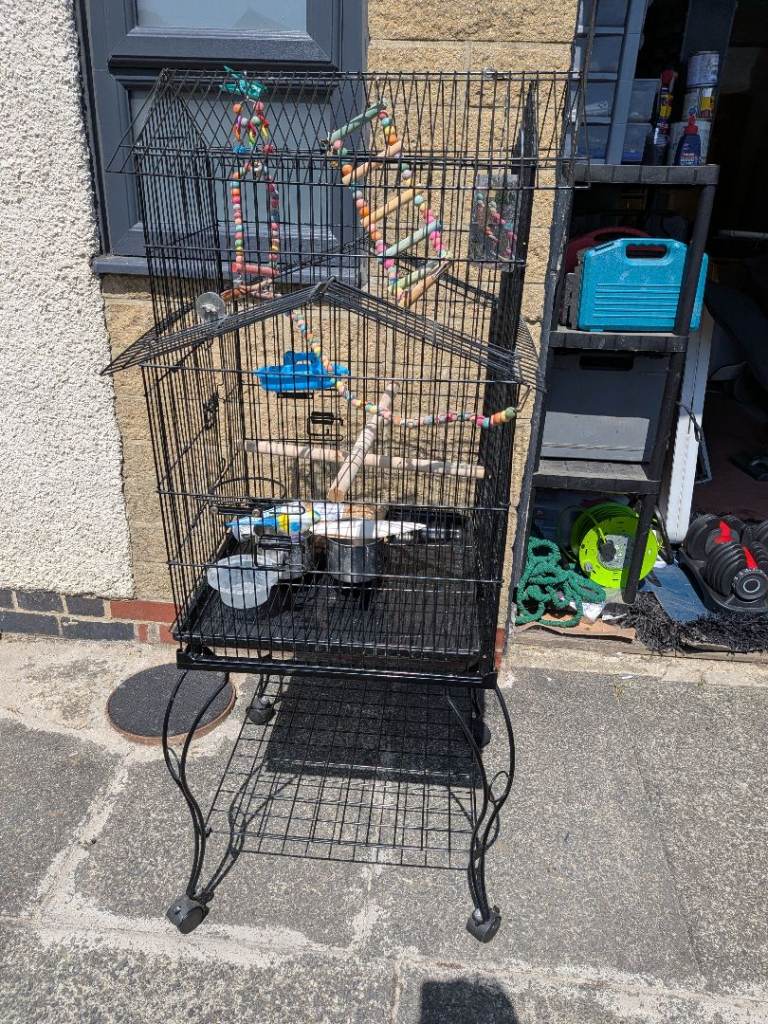 Large Bird Cage With Accessories